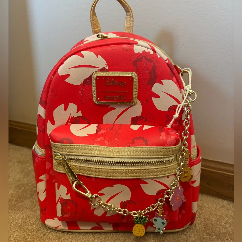 Loungefly Limited Release Exclusive Lilo & Stitch Disney Mini Backpack - Picture 1 of 10